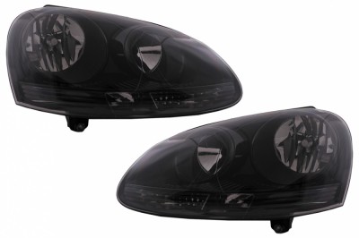 Faruri VW Golf 5 V (10.2003-2009) Jetta (2005-2010) Negru Performance AutoTuning foto