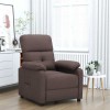 VidaXL Fotoliu rabatabil, maro &icirc;nchis, material textil