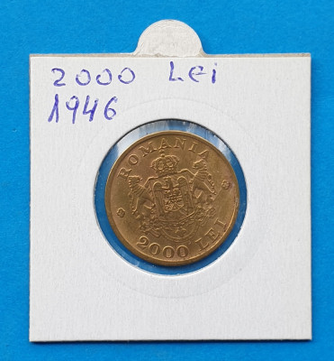 Moneda veche perioada regala - Regele Mihai 2000 Lei 1946 foto