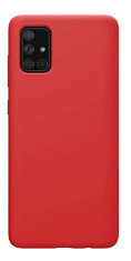 Huse silicon antisoc cu microfibra interior Samsung Galaxy A51 , Rosu