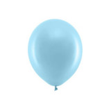 Baloane latex curcubeu pastel bleu 30 cm 10 buc