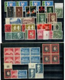 Saar 1953-1959 - Lot timbre neuzate, cu dubluri