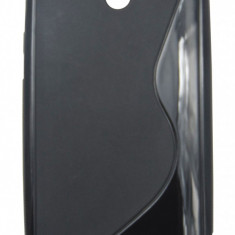 Husa silicon S-line neagra pentru HTC Desire 500