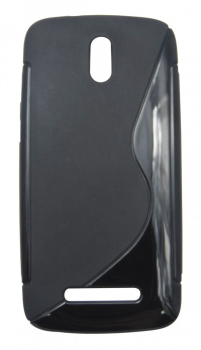 Husa silicon S-line neagra pentru HTC Desire 500