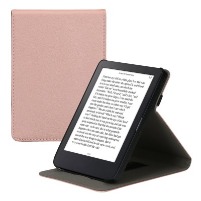 Husa kwmobile pentru Kobo Clara 2E, Piele ecologica, Roz, 60228.81 foto