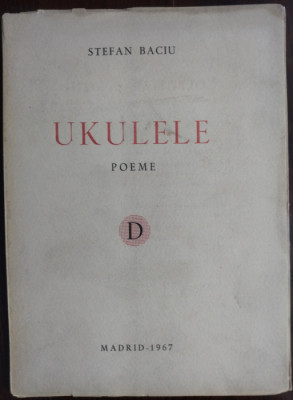 STEFAN BACIU: UKULELE(POEME/COLECTIA DESTIN/MADRID 1967/DESEN DE CAROL WATANABE) foto