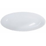 Set 4 Farfurii Ovale Platouri Opal Alb 35cm Grunberg 4xLHYP350