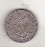 bnk mnd Bahamas 5 centi 1968