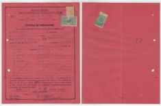 Romania, Primaria Municipiului Oradea, Certificat de Nationalitate, 1945