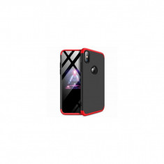 Husa Compatibila cu Apple iPhone XS Max - iberry Full Cover Negru/Rosu
