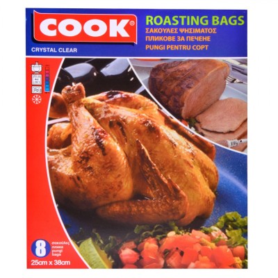 Pungi Pentru Copt Cook, Set 8 Bucăți, Dimensiuni 25x38 cm foto