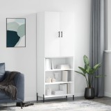 vidaXL Dulap &icirc;nalt, alb, 69,5x34x180 cm, lemn compozit