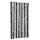 Cumpara ieftin Perdea pentru insecte, gri si negru, 100x200 cm, chenille