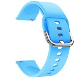 Cumpara ieftin Curea din silicon compatibila cu Fossil Gen 4 Smartwatch, Telescoape QR, 22mm, Azure Blue, Very Dream