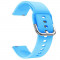 Curea din silicon compatibila cu Samsung Galaxy Watch3 45mm, Telescoape QR, 22mm, Azure Blue