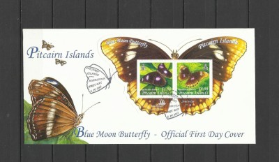 PITCAIRN 2005 FAUNA INSECTE FLUTURI FDC foto