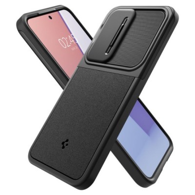 Husa Samsung Galaxy S24 FE - Spigen Optik Armor - Black foto
