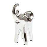 Statueta elefant argintiu 14 cm