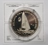 Moneda Argint 100 Lei 1996 Atlanta Iahting BNR, Romania, Cu Certificat
