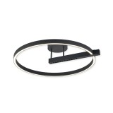 Plafoniera LED Klausen Himera PL1 48W 2546lm 4000K Negru 60x14cm Moderna Corp Iluminat Interior Design Minimalist Eficienta Energetica Durabila
