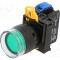 Comutator IDEC 22mm Verde 2 NO Poz.i Acţionat prin Apăsare