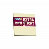 Notes Autoadeziv Extra-sticky 76 X 76mm, 90 File, Stick&quot;n - Galben Pastel