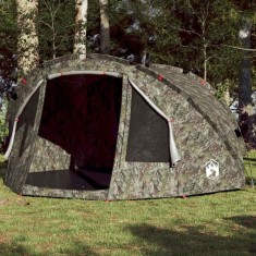Cort de pescuit pentru 4 persoane, camuflaj, impermeabil