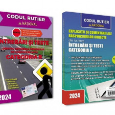 Întrebări și teste pentru obținerea permisului de conducere auto Categoria B 2024 + Explicații și comentarii ale răspunsurilor corecte - Paperback bro