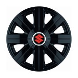 Set 4 Capace Roti, potrivite jantelor de R14, pentru Suzuki, model Cosmos Negru