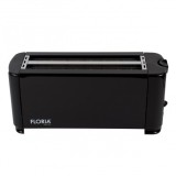 Prajitor paine Floria long slot 4 felii 1300W Negru Zilan ZLN2706