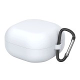Cumpara ieftin Husa THD pentru protectia castilor Samsung Galaxy Buds2 Pro, culoarea alba, cu carlig de prindere