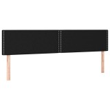 Cumpara ieftin Tablii de pat, negru, 200x5x78/88 cm, textil