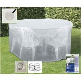 Husa Mobilier Grădină Rotundă Transparentă 200x95 cm &ndash; Protecție și Durabilitate