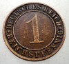 B.241 GERMANIA WEIMAR 1 REICHSPFENNIG 1935 J, Europa, Bronz