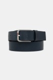 Tommy Jeans curea de piele barbati, culoarea albastru marin, AM0AM12926