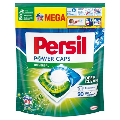 Detergent de rufe, capsule, Persil Power Caps Universal, 60 de spalari foto