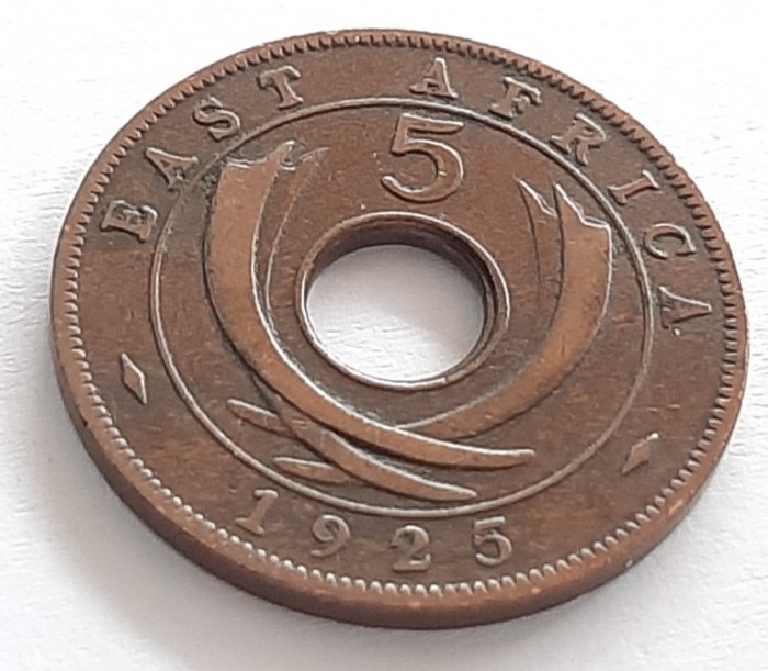 32. Moneda Africa de Est 5 cents 1925