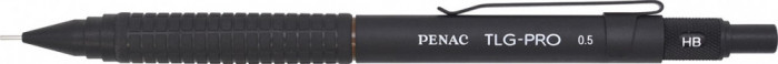 Creion Mecanic Profesional Penac Tlg - Pro, 0.5mm, Metalic Cu Varf Retractabil, Cutie Cadou-negru