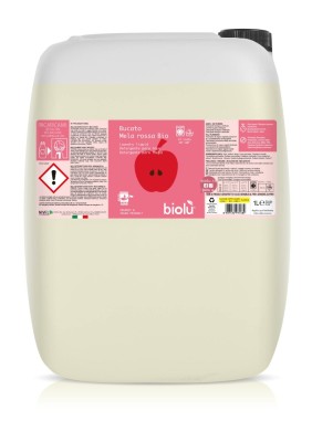 Detergent lichid pentru rufe albe si colorate cu mere rosii ecologic 20l Biolu foto