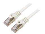 Patch cord rețea alb 3m S/FTP Cat6a LSZH aurit, Gembird