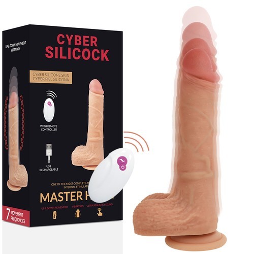 Vibrator Wireless Cyber Silicock Remote Control Realistic Master Huck