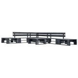 Cumpara ieftin Set mobilier de gradina din paleti, 6 piese, negru, lemn