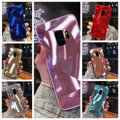 Husa tip oglinda cu model geometric 3D Prism Samsung Galaxy S9 / S9+ / S9 Plus foto