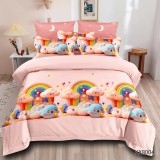 Cumpara ieftin Lenjerie de Pat Bumbac Finet, 1 Persoana , 4 Piese- KX8004