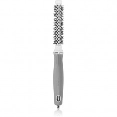 Olivia Garden Expert Shine Wavy Bristles White&Grey perie de par prÅ¯mÄr 15 mm 1 buc