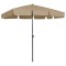 vidaXL Umbrelă de soare de plajă, taupe, 200x125 cm 314730