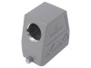 Carcasa Conector HDC Degson D10B, Aliaj Aluminiu, IP65, PG21, Gri, Negru
