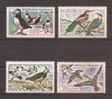 Franta 1960 - Protectia naturii; Pasari migratoare (2 serii), MNH, Nestampilat