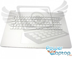 Tastatura Laptop Asus N750JK cu Palmrest argintiu si Touchpad foto