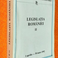 Legislatia Romaniei II - 1 aprilie - 30 iunie 1992